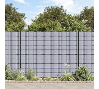 vidaXL Recinzione Frangivento da Giardino PVC 70x0,19 m Grigio Chiaro