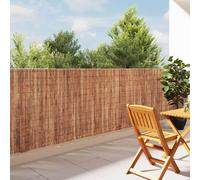 vidaXL Recinzione in corteccia 400 x 125cm Corteccia Marrone