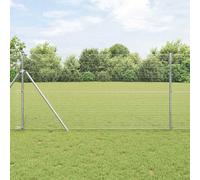 vidaXL Recinzione in Filo Saldato con 13 Post 1,2x50 m Acciaio Galvanizzato
