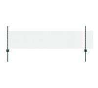 vidaXL Recinzione metallica saldata con pali 22 U verde 0.5x50 m acciaio