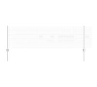 vidaXL Recinzione in filo saldato con 22 pali U Argento 0.6x50 m Acciaio
