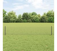 vidaXL Recinzione in Filo Saldato con 44 Post U Grigio 0.4x100 m Acciaio