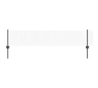 vidaXL Set di recinzione in filo saldato grigio con rivestimento in polvere | recinzione esterna durevole include 1 rotolo per vari progetti design barriera in metallo per giardino o limiti di Pr