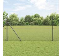 vidaXL Recinzione in filo saldato grigio, 1,2x25 m in acciaio