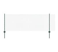 vidaXL Recinzione in filo saldato con 11 pali a U Verde 0.8x25 m Acciaio