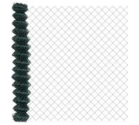 vidaXL Recinto a Maglie di Chain Verde 1.5x10 m Acciaio