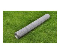 vidaXL Rete Metallica con Maglia Esagonale 50 cm x 25 m 0,55 mm per Recinzione