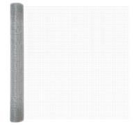 vidaXL Recinzione in Rete Saldato Argento 1.4 x 10 m