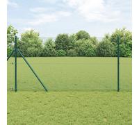 vidaXL Recinzione in Rete Saldato con 13 Pali Verde 1.2x50 m Acciaio