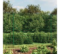 vidaXL Recinzione Metallica con Picchetti Ancoraggio Verde 1,4x10 m