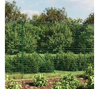 vidaXL Recinzione Metallica con Picchetti Ancoraggio Verde 2,2x10 m
