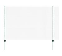 vidaXL Recinzione per Galline in Rete Verde 10 x 1,5 m. Rete in Acciaio Resistente alle intemperie. Setup Personalizzabile, Include 1 Rotolo e Pali. Perfetta per Uso Esterno, Facile da Montare, Idea