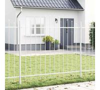 vidaXL Recinzione per Giardino 2 pcs Bianco 170 x 165 cm