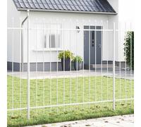 vidaXL Recinzione per Giardino 3 pcs Bianco 5,1 x 1,5 m