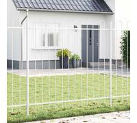 vidaXL Recinzione per Giardino Bianco 1.7 x 1.5 m