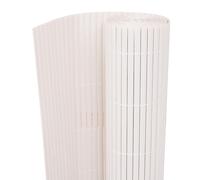 vidaXL Recinzione da Giardino a Doppio Lato 150x500 cm Bianca Arella Canniccio