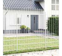 vidaXL Pannello di Recinzione in Metallo Regolabile in Altezza Resistente ai Raggi UV Design Minimalista Con Lunghezza Espandibile per Balconi e Giardini | Superficie Liscia Barriera Durevole Recinzio