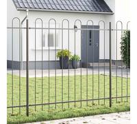 vidaXL Recinzione per Giardino BOXTEL 6 pz 10,2 x 1,5 m Grigio