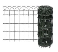 vidaXL Recinzione per Giardino in Ferro Verniciato a Polvere 10x0,65 m