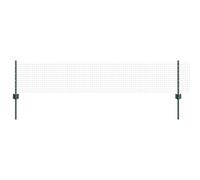 vidaXL Recinzione per saldatura verde, 0,4 x 50 m, in acciaio, resistente recinzione esterna zincata, ideale per giardino e allevamento di animali, facile montaggio, soluzione metallica, resistente ai