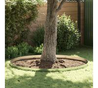 vidaXL Bordatura per prato 10 pezzi Grigio 14 x 100 cm Acciaio