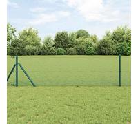 vidaXL Recinzione vitaXL in filo saldato verde 0.6x10 m in acciaio