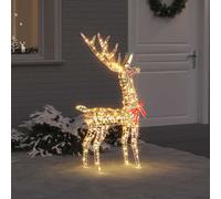 vidaXL Renna 3D 140 LED Bianco caldo 128 cm PET