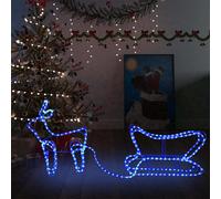 vidaXL Renne e Slitta Decorazione Natalizia per Esterni 252 LED