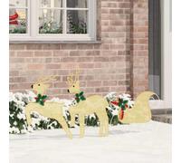 Renne LED 3 pz Bianco caldo 43 x 18 x 66 cm Tessuto