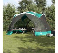 vidaXL Rete Antimosche da Campeggio con Porte Verde per 4 Persone. È impermeabile.