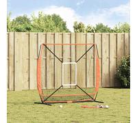 vidaXL Rete da pratica per baseball 180 x 89,5 x 152,5 cm