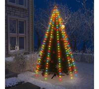 vidaXL Rete di Luce per Albero di Natale 250 LED Multicolore 250 cm
