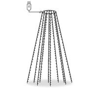 vidaXL Rete di Luce per Albero di Natale 300 LED Multicolori 300 cm