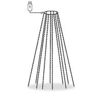 vidaXL Rete di Luce per Albero di Natale 400 LED Multicolori 400 cm