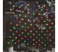 vidaXL Rete di luci natalizie 204 LED colorati per interni/esterni 3x2m