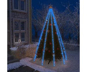 vidaXL Rete di Luci per Albero di Natale 400 LED Blu 400 cm