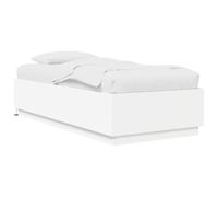 vidaXL RETE LETTO CON LED BIANCO 80X200 LEGNO LAVORATO