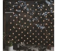VidaXL Rete luminosa natalizia LED Bianco caldo per interni/esterni 4x4m