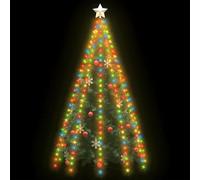 vidaXL Rete luminosa per albero di Natale 250 LED colorata 250 cm