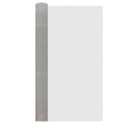 vidaXL Rete per schermatura 100 x 500 cm 6 Mesh Argento, Rete protettiva per balcone, schermo contro insetti, resistente alla ruggine, installazione facile
