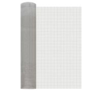 vidaXL Rete per schermatura 60 x 200 cm 6 Mesh Argento, Rete protettiva per balcone, schermo contro insetti, resistente alla ruggine, installazione facile