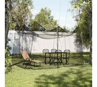 vidaXL Zanzariera per Esterni 220 Maglie Nero 300x300x250 cm