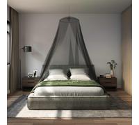 vidaXL Rete per zanzare per letto 156 mesh Nero ⌀56 x 220 cm