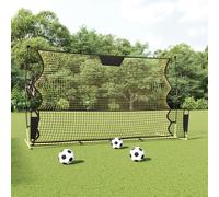 vidaXL Rete Rimbalzante da Calcio Nera Gialla 183x85x120cm Poliestere