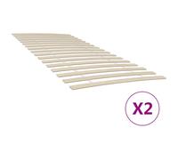vidaXL Reti a Doghe con 34 Doghe 2 pz 100x200 cm