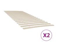 vidaXL Reti a Doghe con 34 Doghe 2 pz 90x200 cm
