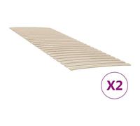 Reti a doghe con 48 doghe 2 pz 80x200 cm