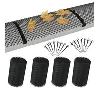 vidaXL Reti per Grondaie con Ganci 4 pz in HDPE 1,08 ㎡