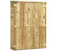 Rimessa attrezzi da giardino 123x50x171cm in pino impregnato