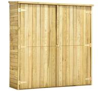 VIDAXL - Rimessa Attrezzi Da Giardino 163x50x171 Cm In Pino Impregnato
